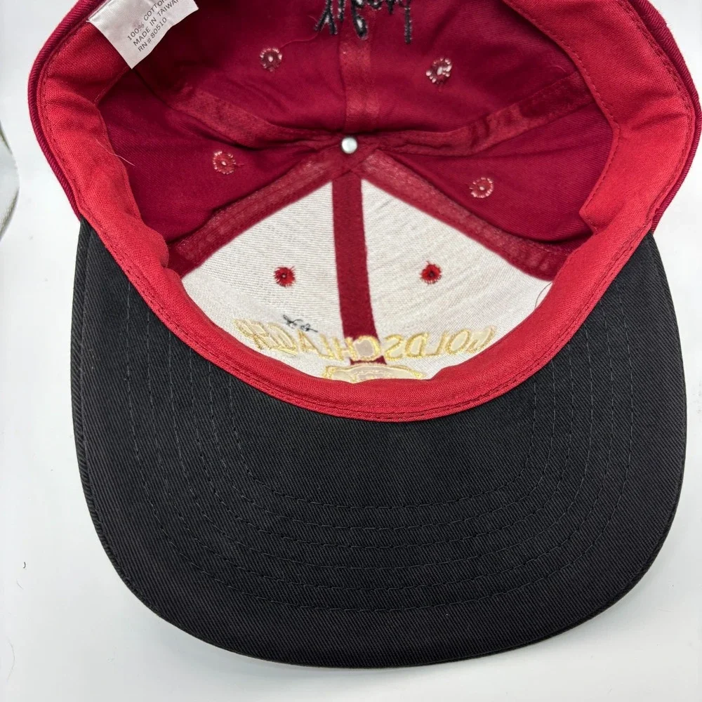 Vintage Goldschläger Yikes Snapback Hat‎ Red Black Taiwan Promo Cap RN 80510 90s